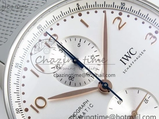 MIROTIME 0502 Portuguese Chrono IW3716 Z+F 1:1 Best Edition White Dial on Gray Rubber Strap A WrinkleFree 7014